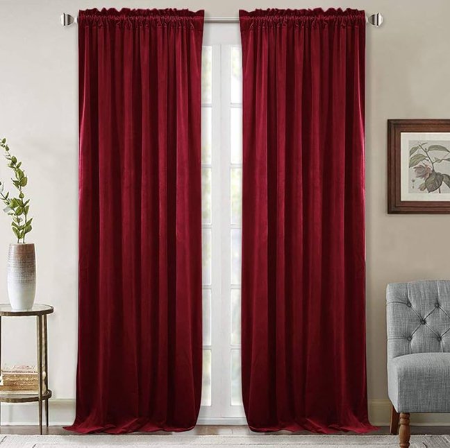 Velvet Curtain Panels by Habib Shah Curtains